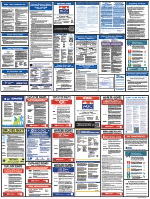 AGC NYS Construction Compliance Poster Set (State and Federal)